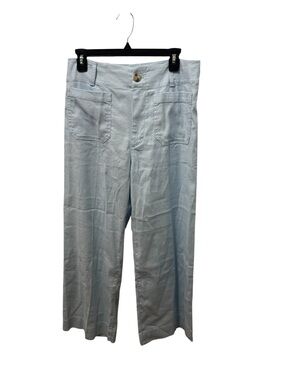 Maeve Colette Wide Leg Linen Blend Cropped Pants Size 29
